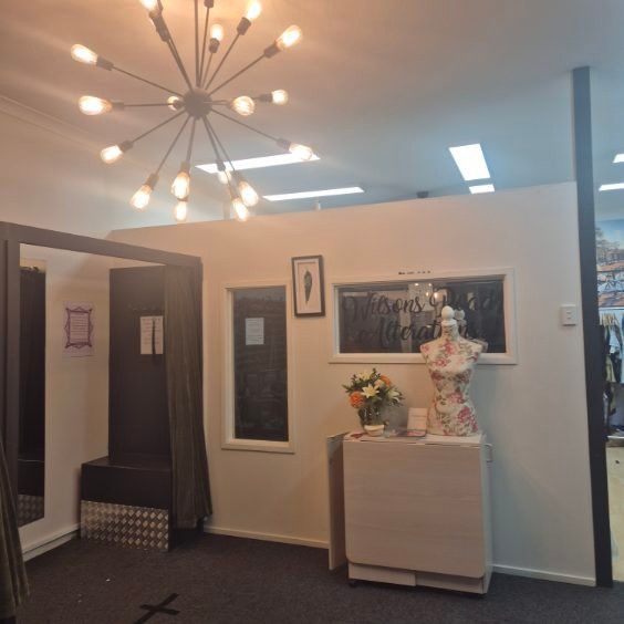 The fitting area at Wilsons Road Alterations
